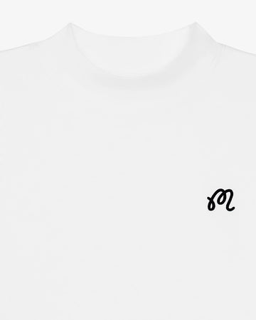 Malbon Upland Mockneck Tee - White
