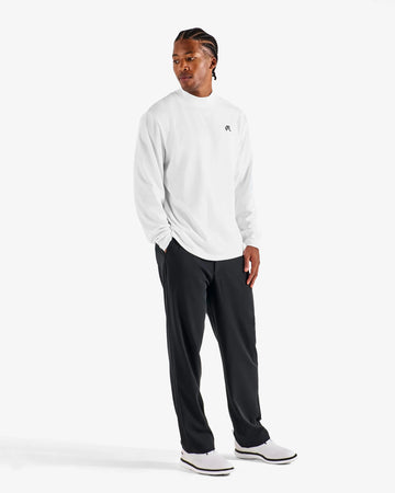 Malbon Upland Mockneck Tee - White