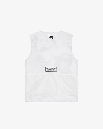 Malbon Golf and Tackle Vest - White Ripple