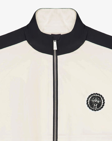 Malbon Axis Jacket - Crimson Red/Off White