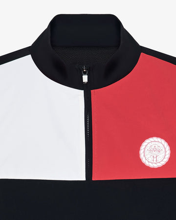Malbon Insignia Jacket - Crimson Red/Black