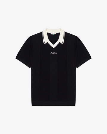 Malbon Mountain Knit Polo - Black