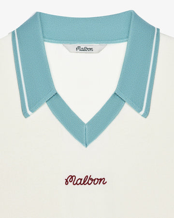 Malbon Mountain Knit Polo - Ivory