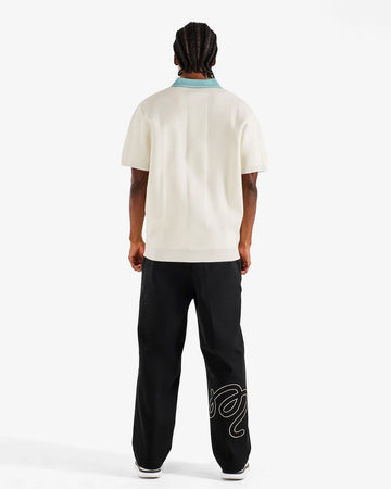 Malbon Mountain Knit Polo - Ivory