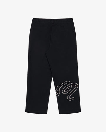 Malbon Twill La Perla Pant - Black