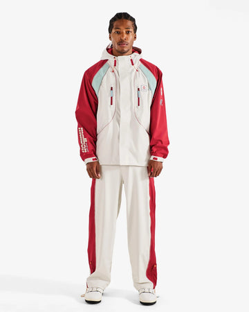 Malbon Mountain All Weather Pant - Ivory/Scarlet