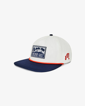 Malbon Golf Torrey Pines Rope Hat - White