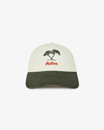 Malbon Golf Torrey Pines Dad Hat - Egret/White, front view