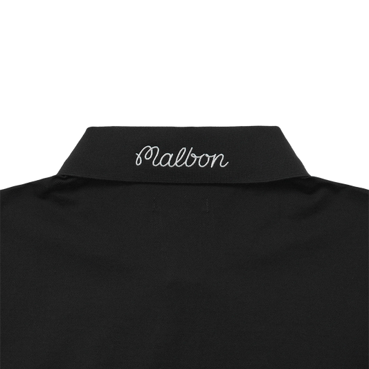 Malbon Golf Tiger Buckets Polo Black