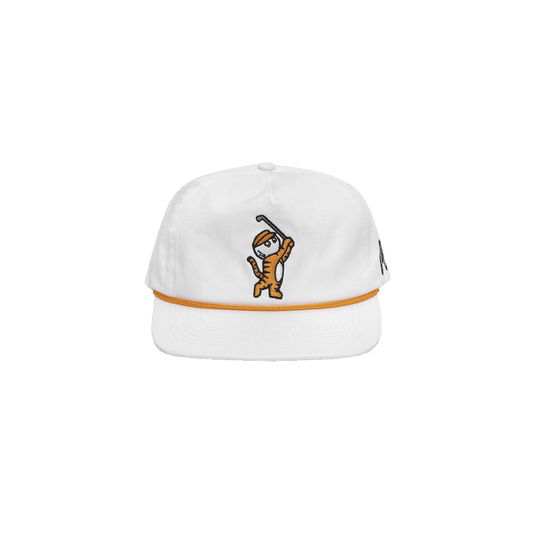 Malbon Golf Tiger Buckets Snapback White