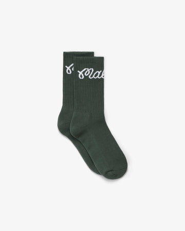 Malbon Golf Bon Script Sock - Green