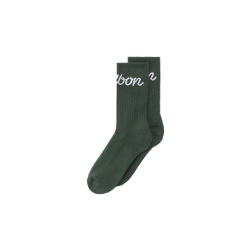 Malbon Golf Bon Script Sock - Green