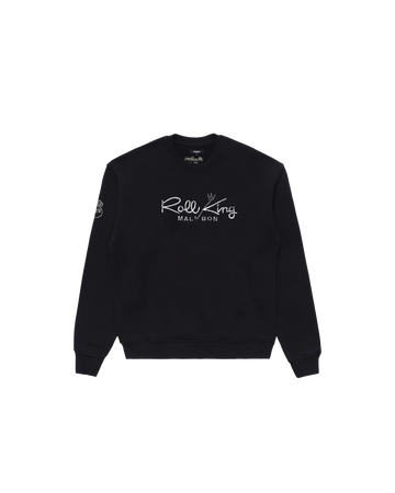 Malbon Roll King Crew Fleece - Black