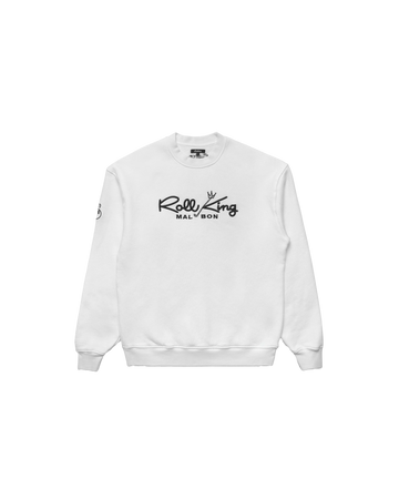 Malbon Roll King Crew Fleece - White