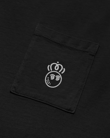 Malbon Roll King Pocket T-Shirt - Black