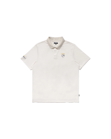 Malbon Trophy Performance Pique Polo - Ivory