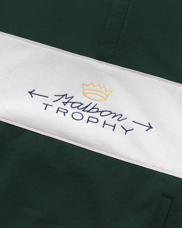 Malbon Trophy Quarter Zip Fleece - Green