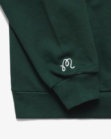 Malbon Trophy Quarter Zip Fleece - Green