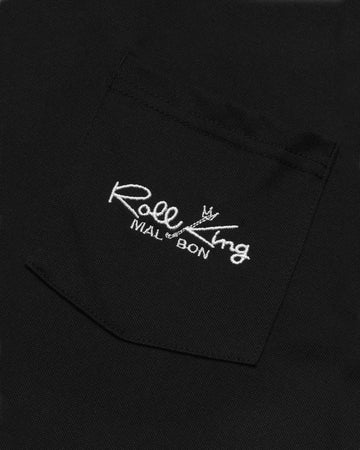 Malbon Roll King Performance Pique Polo - Black