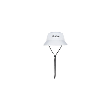 Malbon Golf Nylon Bucket Hat - White