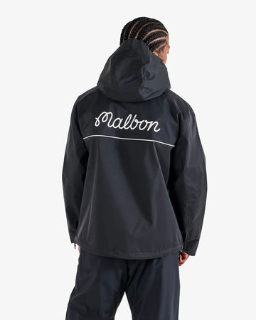 Malbon Golf Cloudburst Rain Jacket - Black