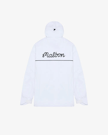Malbon Golf Cloudburst Rain Jacket - white