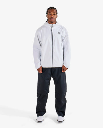 Malbon Golf Cloudburst Rain Jacket - white