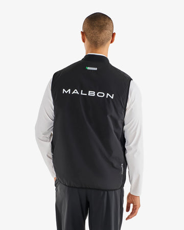 Malbon Performance Ribbed Panel Vest - Black