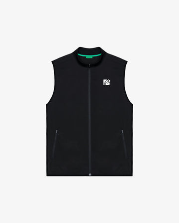 Malbon Performance Ribbed Panel Vest - Black