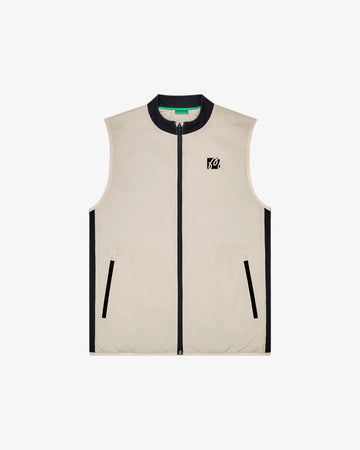 Malbon Performance Ribbed Panel Vest - Tan