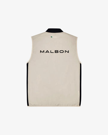 Malbon Performance Ribbed Panel Vest - Tan