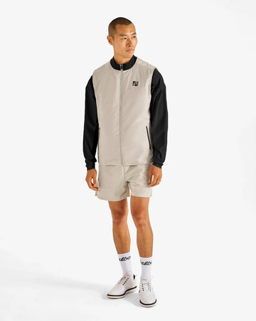 Malbon Performance Ribbed Panel Vest - Tan