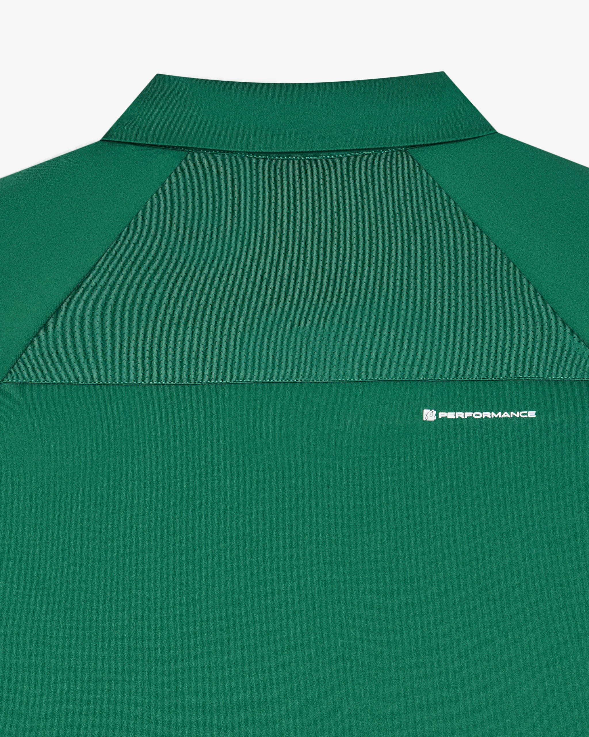 Malbon Golf Performance Zip Raglan Polo - Eden Green – Bisque Golf