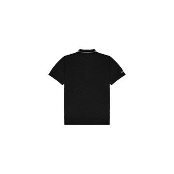 Malbon Golf Crest Knit Polo - Black