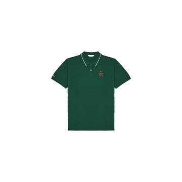 Malbon Golf Crest Knit Polo - Myrtle