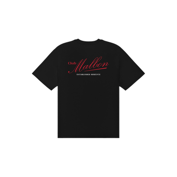Malbon Golf Bermuda Members Tee - Black