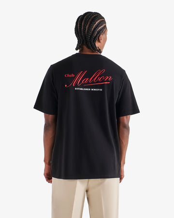 Malbon Golf Bermuda Members Tee - Black