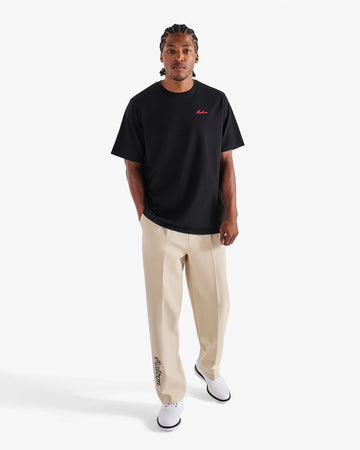 Malbon Golf Bermuda Members Tee - Black