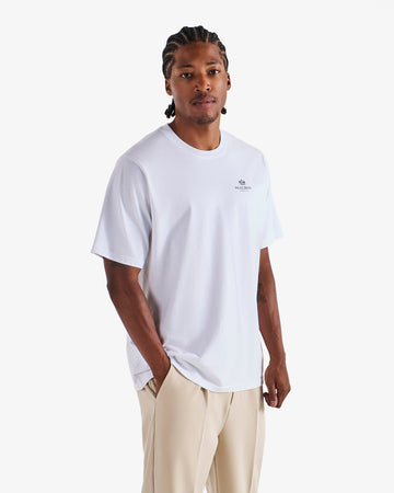 Malbon Golf Bermuda Monarch Tee - White, detail