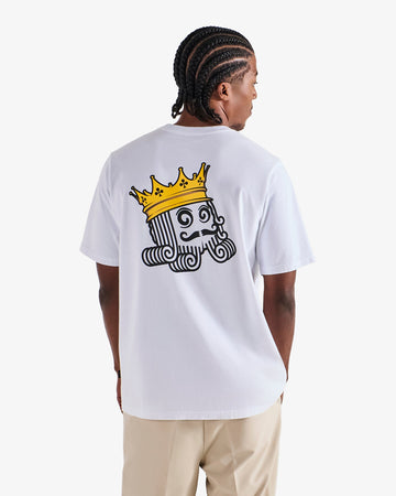 Malbon Golf Bermuda Monarch Tee - White, front