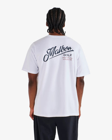 Malbon Golf Bermuda Maxwell Tee - White