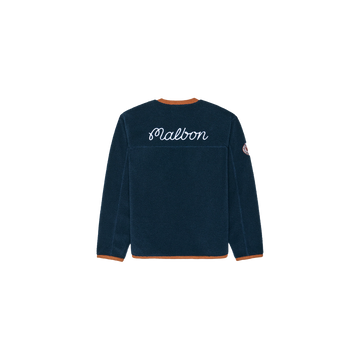 Malbon Golf Hudson Sherpa Crewneck - Navy