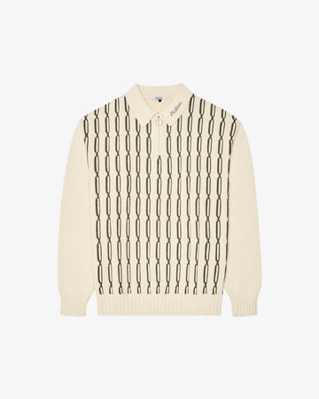 Malbon Golf Links Polo Sweater - Beige