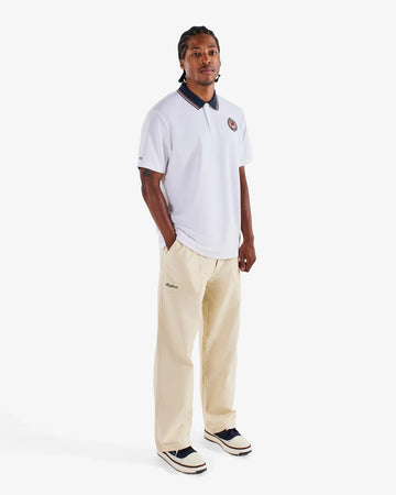 Malbon Golf Fairway Oakwood Polo - White