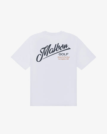 Malbon Golf Bermuda Maxwell Tee - White