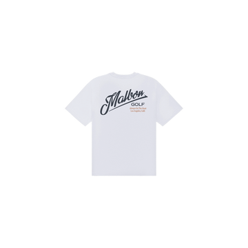 Malbon Golf Bermuda Maxwell Tee - White