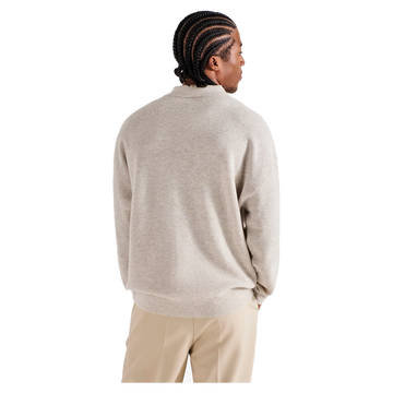 Malbon Golf Gauge Waffle Knit Polo - Ivory