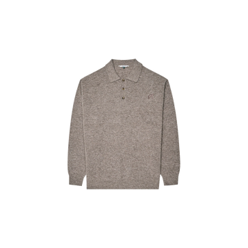 Malbon Golf Gauge Waffle Knit Polo - Taupe