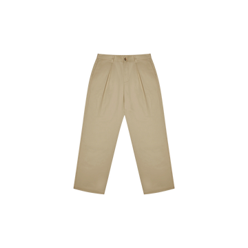 Malbon Golf Reverse Pleat Trousers - Khaki