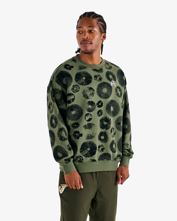Malbon Golf Range Foraging Sweatshirt - Olive